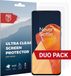 Rosso Screen Protector Ultra Clear Duo Pack Geschikt voor OnePlus 9