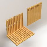 DJAK Ruimtebesparende Opklapbare Wandstoel – Houten Bamboe Zitbank voor Kleine Ruimtes en Douche – Met Montagekit – Stevig & Waterbestendig - Douche stoel