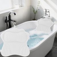Unyqoos® Coussin de bain confortable avec maille 3D et ventouses réglables pour un usage domestique
