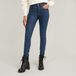 G-Star Lhana Skinny Wmn Jeans Dames 26/32 Katoen Elastomulti-ester Elastaan worn in aquamarine cobler