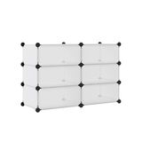 Wintem Rek met 10 modulaire planken, 40 x 30 x 17 cm, transparant, mat