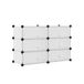 Wintem Rek met 10 modulaire planken, 40 x 30 x 17 cm, transparant, mat