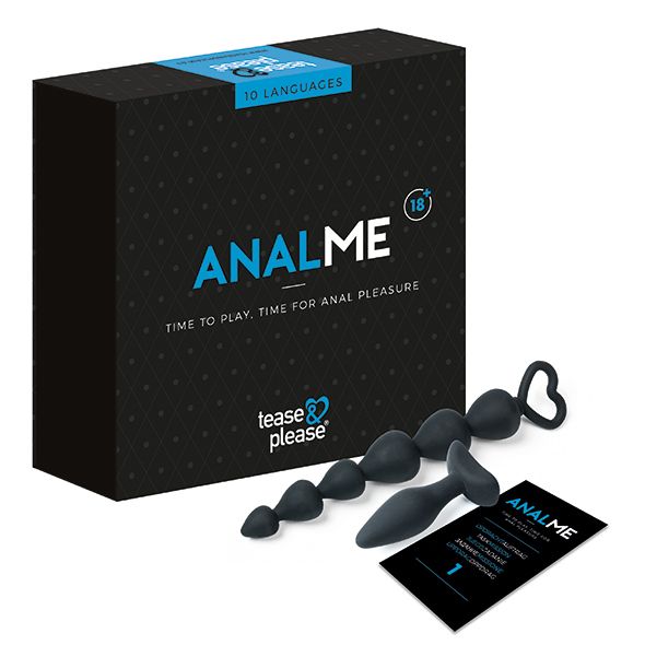 Tease & Please ANALME Buttplugset - Zwart - 2 stuks