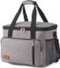 Sac isotherme - Isolé et étanche - Pour pique-nique, déjeuner, plage, camping, voyage et courses - Gris 25 l