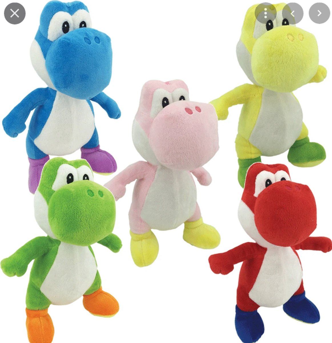 Nintendo - Yoshi Standing Plush Assortment 20 cm (12 units display) - EAN: 0192995410053