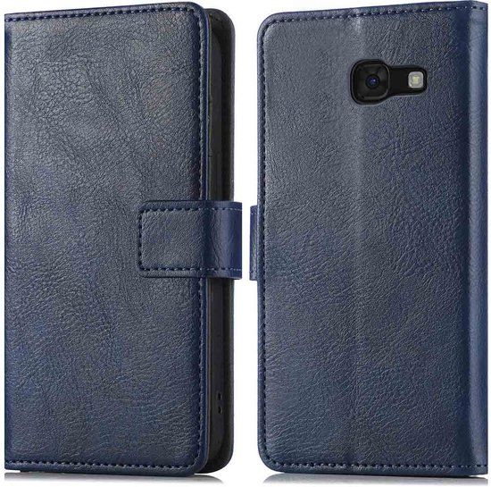 iMoshion Luxe Bookcase - Donkerblauw - Geschikt voor Samsung Galaxy A5 (2017) - Met pasjeshouder