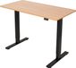 Bureau réglable, 140x60 cm, électrique, brun