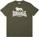 Lonsdale Logo T-shirt Regular Fit Heren Olijfgroen/Wit 3XL