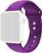 By Qubix - Siliconen sportbandje - Paars - Dubbele druksluiting - Geschikt voor Apple Watch 44mm / 45mm / 46mm / 49mm
