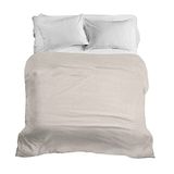 PENSIERI DELICATI Sprei voor tweepersoonsbed, 260 x 280 cm, 100% katoen, patroon Dublin beige
