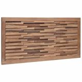 vidaXL Hoofdbord Naturel Massief Teakhout