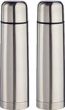 Arte r 2x stuks RVS thermosflessen/isoleerflessen 500 ml