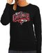 Bellatio Decorations Merry Christmas Kersttrui sweater - voor dames - zwart - Kerstdiner kleding / Christmas outfit XS