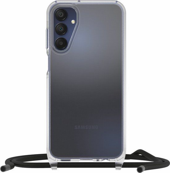 OtterBox React Series Necklace Case voor Samsung Galaxy A15, Transparant