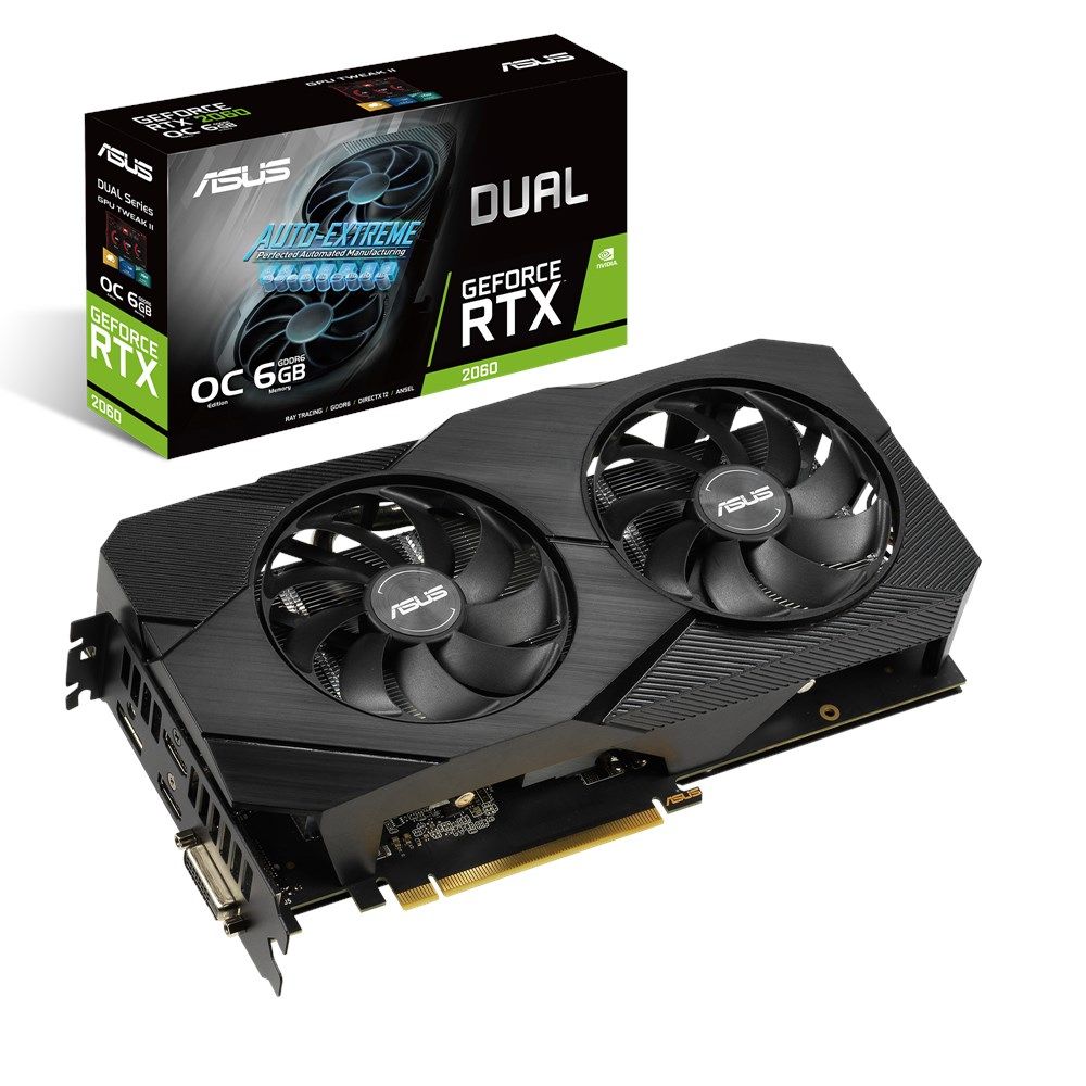 ASUS Dual GeForce RTX 2060 6GB GDDR6 Graphics Card