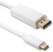Qoltec USB-C naar DisplayPort kabel 1m 5K Wit