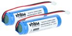 Vhbw 2x Batterie Compatible Avec Datalogic Quickscan Qm2100 Qm2130 Scanner de codes-barres POS