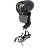 FISCHER Dynamo Led-koplamp, 80 lux, met kabel, fietsverlichtingsset, fietsaccessoires, zwart