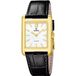 Festina F20772/3 Polshorloge Unisex Zwart Leer Goudkleurig Staal Vierkant