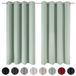 Blumtal Gordijnen - Verduisterend Gordijn Kant en Klaar - Blackout Gordijnen - 132 x 160 cm - Zomer Groen - Set van 2