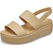 Crocs Brooklyn Low Wedge Clog dames Cashewnoten 36 EU