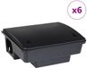 vidaXL Muizenvallen - 6 stuks - Zwart - Kunststof - 23x19x9,5 cm