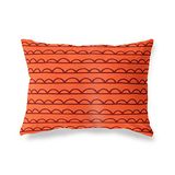 BonaMaison Oranje-Bordeaux Decoratieve Kussensloop, Kussenhoezen Bank, Decoratieve Kussenhoesjes, Kussensloop; Sofa, Slaapkamer, Kantoor, Auto 45x60 Cm - Ontworpen en vervaardigd in Turkije