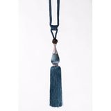 Chic Home ROBERTO Decoratief touw met kwastje, 96 cm, turquoise