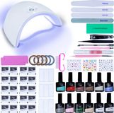Peach Beauty Gellak Starterspakket - 58-delig - Gellak Set Kleuren - UV Lamp - Gellak Stickers