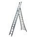 Little Jumbo Opsteekladder SuperPRO uitgebogen bomen geanodiseerd - 3x14 sporten - 1250600314