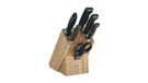 ZWILLING 35068-002-0 Set de couteaux de cuisine avec bloc à couteaux - 7 Pièces - Acier inoxydable, Bambou, Plastique - Noir