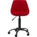 Bordeaux Red Velvet Fauteuil de bureau