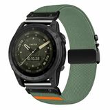 By Qubix - Nylon bandje met parachute sluiting - Groen - Geschikt voor Garmin Fenix 9 / 9 pro - 47mm