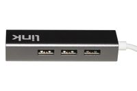 LINK USB-C hub met 4 USB 3.0 poorten