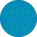 Bonateks, Ronde digitaal bedrukte muismat, antislip onderkant, voor kantoor en thuis, diameter: 22 cm