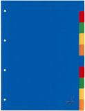 Kangaro Tabbladen 4-gaats A4 10-delig Assorti PP - 25 stuks