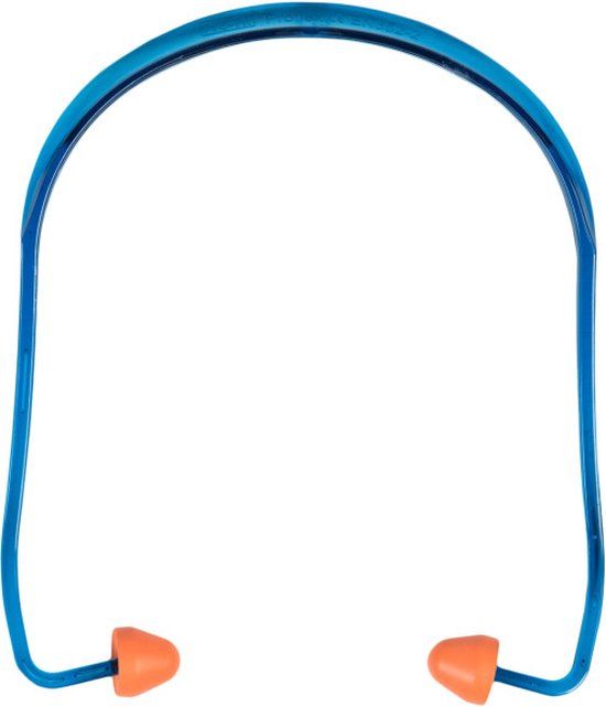 Connex Oordopjes met zeer lichte Hoofdbeugel Oranje/Blauw