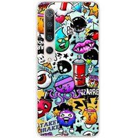 Xiaomi Bedrukt siliconen hoesje compatibel met Xiaomi Mi 10, Xiaomi Mi 10 Pro Graffiti 2
