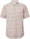 s.Oliver - Chemise à manches courtes en coton stretch à imprimé floral pour homme
