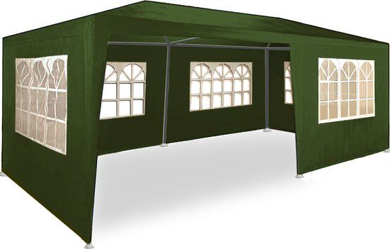 Casaria Somultishop Partytent Milano 3x6 meter - Groen