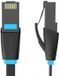 Vention Platte Kabel Patchcord RJ45 voor Router Laptop Computer 15M Zwart
