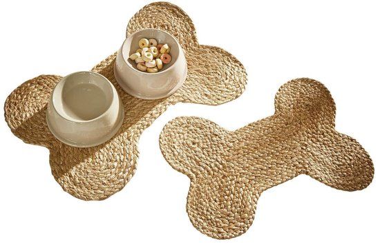 LOBERON Huisdierenplacemat set van 2 Rinley bruin