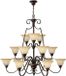 Hinkley LED Kroonluchter | 15X E27 Max 60W | Dimbaar | Antique Bronze