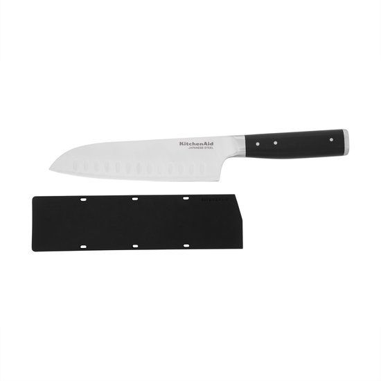 KitchenAid Santokumes 18cm, Hoogwaardig Japans RVS - Incl Hoes