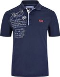 Jan Vanderstorm heren Poloshirt - 7XL - donkerblauw - Katoen