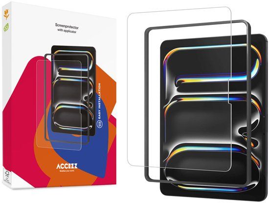 Accezz Premium Gehard Glas Screenprotector voor iPad Pro 13 (2024/2025)