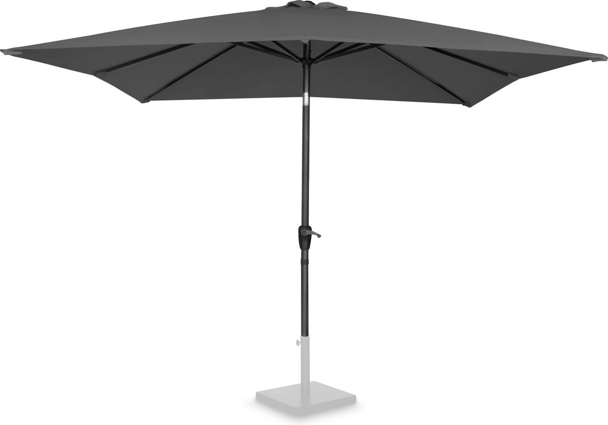 VONROC Rosolina Parasol 280x280cm - Grijs - Kantelbaar - UPF 50+