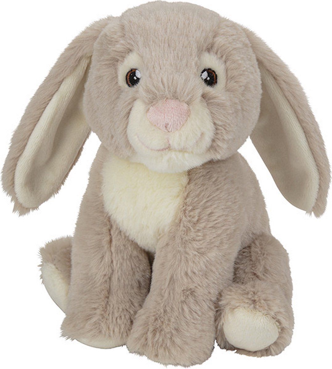 Nature Planet Pluche knuffel konijn 19 cm - Multi