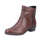 Y0741-22 Rieker Y0741 Korte laarzen voor dames, Bruin, 36 EU