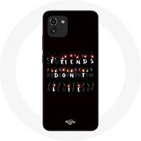 Maniacase Hoesje voor Samsung Galaxy A03 Stranger Things Poster Friends Don't Lie Merry Christmas